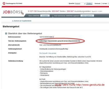Lebendiger Hausmeister